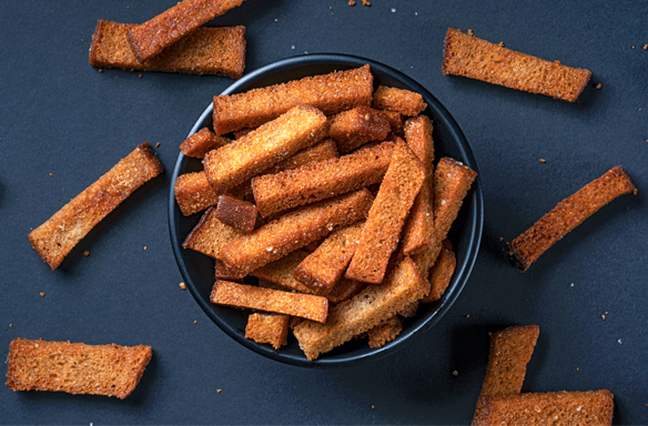 Leckerer Snack und knusprige Knabbereien.