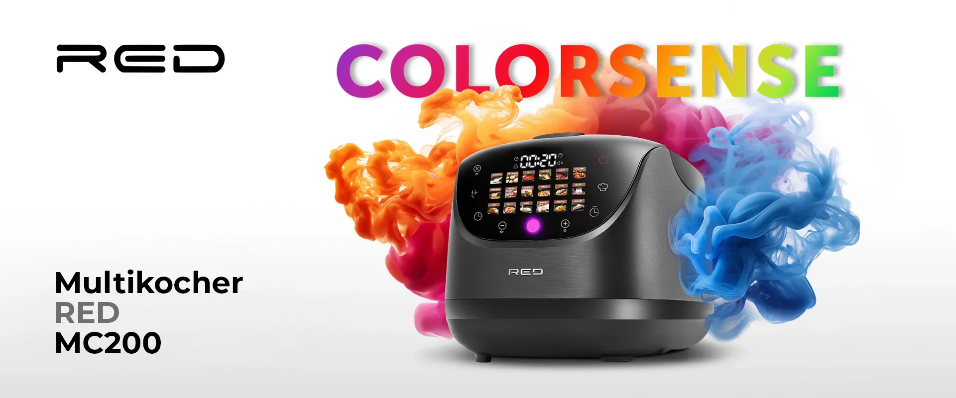 Multikocher RED COLORSENSE - MC200 RU, (russisch) 5L Multikocher RED COLORSENSE - MC200 RU, (russisch) 5L