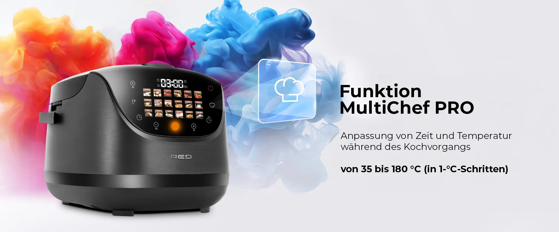 Multikocher RED COLORSENSE - MC200 DE, (deutsch) 5 L Multikocher RED COLORSENSE - MC200 DE, (deutsch) 5 L